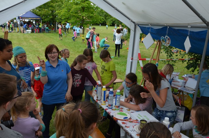 Bei einer Kinderwallfahrt 2016 in Rosenthal.